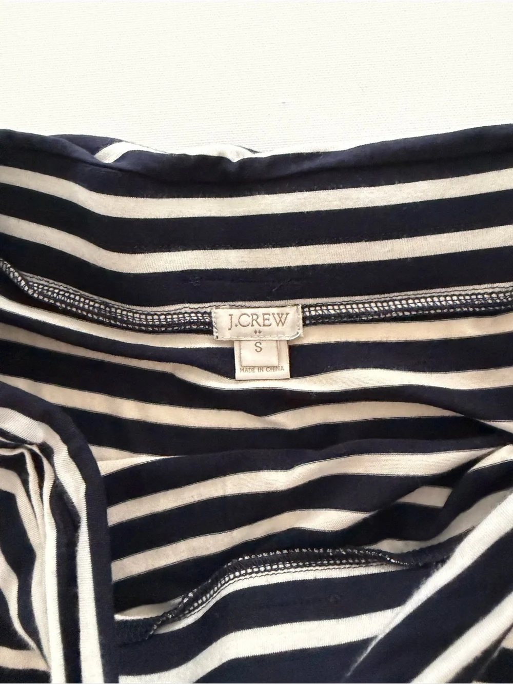 J. Crew Black and White Striped Maxi Skirt